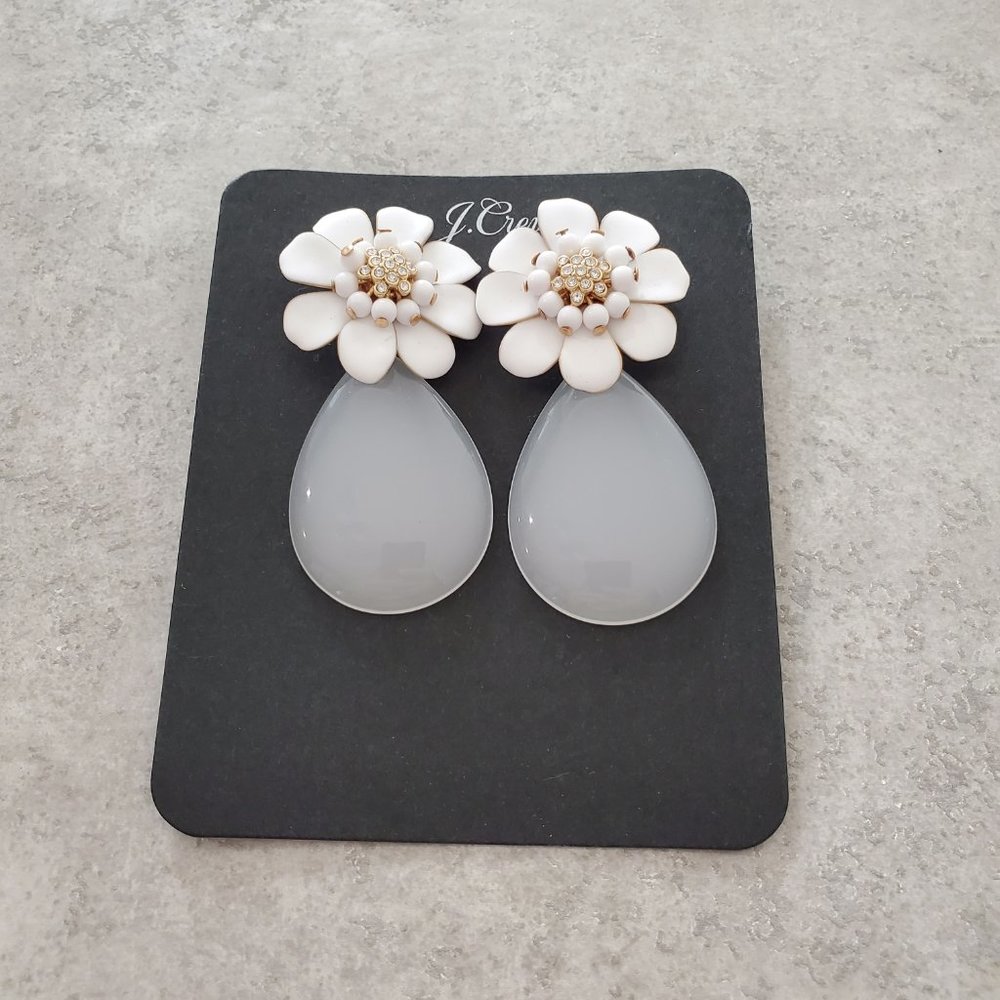 🌼 Rhinestones Crystals Flower Floral Drop Dangle